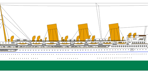 RMS Empress of Asia [Ocean Liner] (1913) - drawings, dimensions, pictures